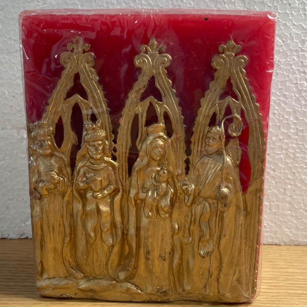 Vintage Zodax Nativity Candle Cinnamon Spice Scent Made in Taiwan New in Package